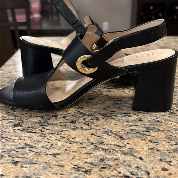 COLE HAAN Adele Grandseries Sling Back Leather Sandals SIZE 7.5 - Picture 6 of 8